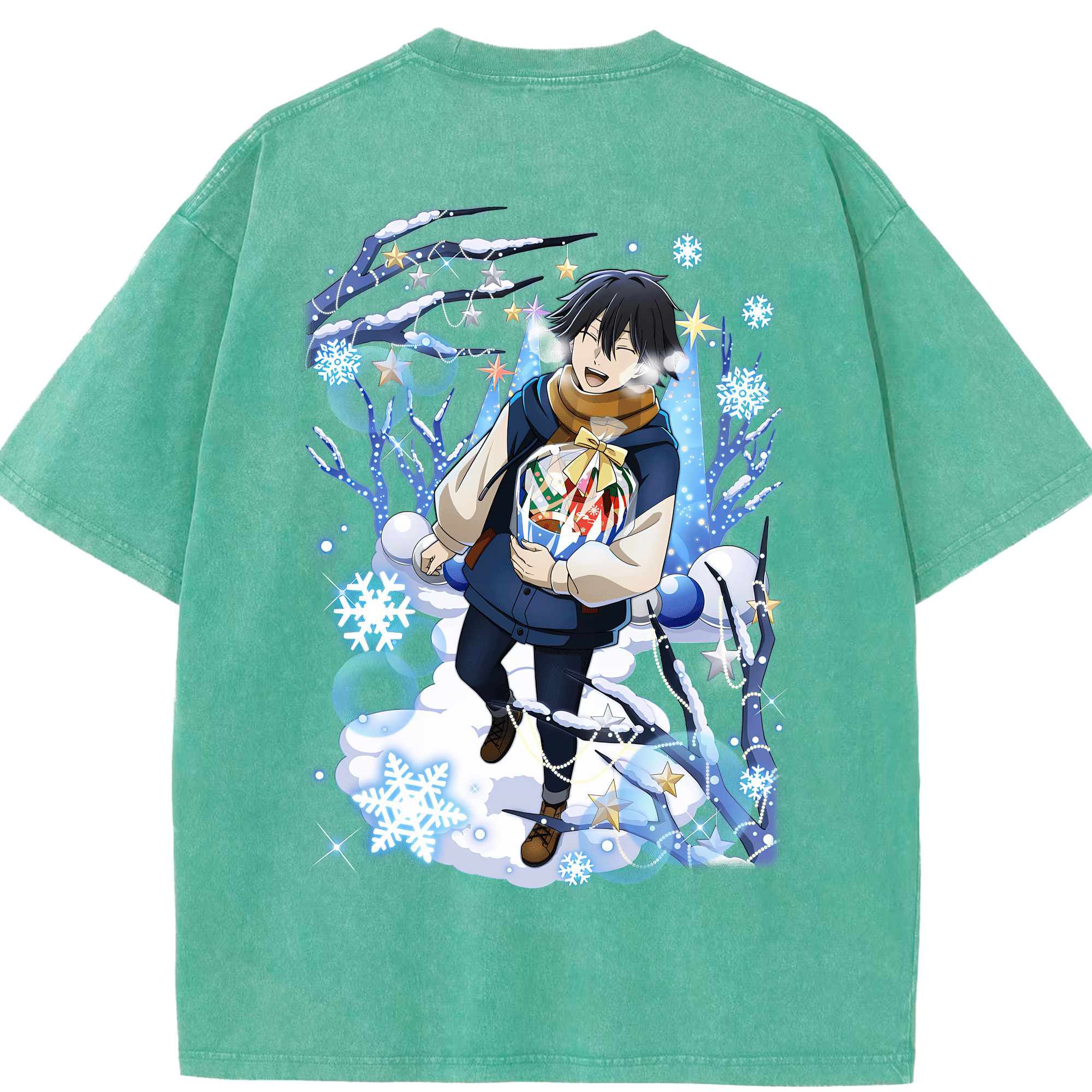 （画像用） 文豪ストレイドッグス Bungo Stray Dogs 綿100% ヴィンテージ風 半袖Tシャツ（背面プリント）